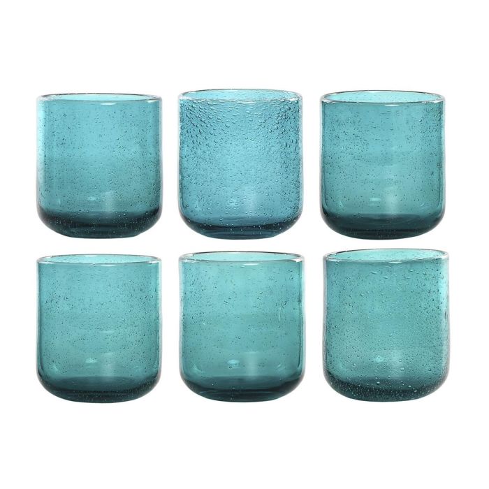 Vaso Basicos DKD Home Decor Turquesa 8.3 x 9.3 x 8.3 cm Set de 6 Vaso Basicos DKD Home Decor Turquesa 8.3 x 9.3 x 8.3 cm Set de 6