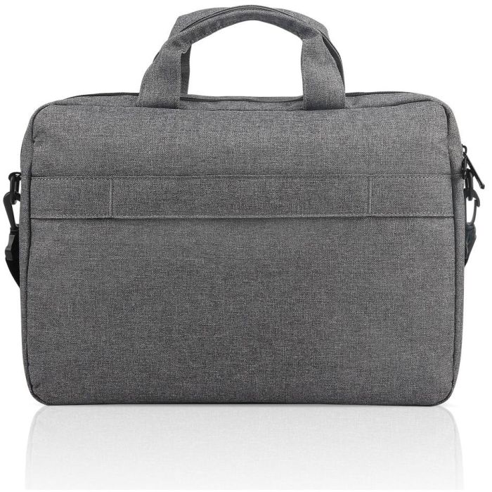 Lenovo T210 Funda Casual Toploader para Portátiles de hasta 15.6", Gris, Tejido Resistente al Agua y Correa para Equipaje 1