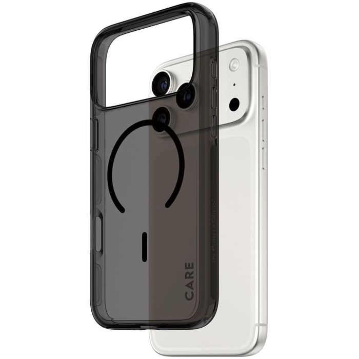 PanzerGlass URBAN EXP Smokey w. Black MagSafe Funda Apple iPhone 17 Pro Max, Resistente a golpes/rayones, Negro