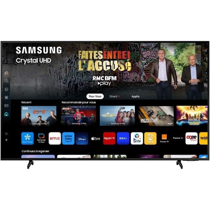 SAMSUNG 43CU8005 - TV LED 43 (109 cm) - 4K UHD 3840x2160 - HDR - Smart TV - Gaming HUB - 3xHDMI - WiFi