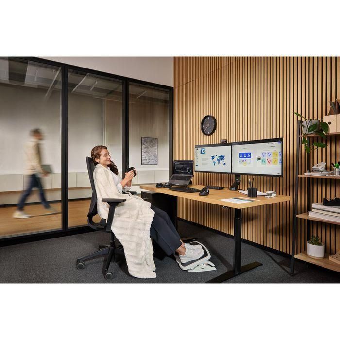Kensington Reposapiés Solemate Plus - Ajuste Altura e Inclinación 0-20°, 6 Posiciones, 450x350x95mm 9