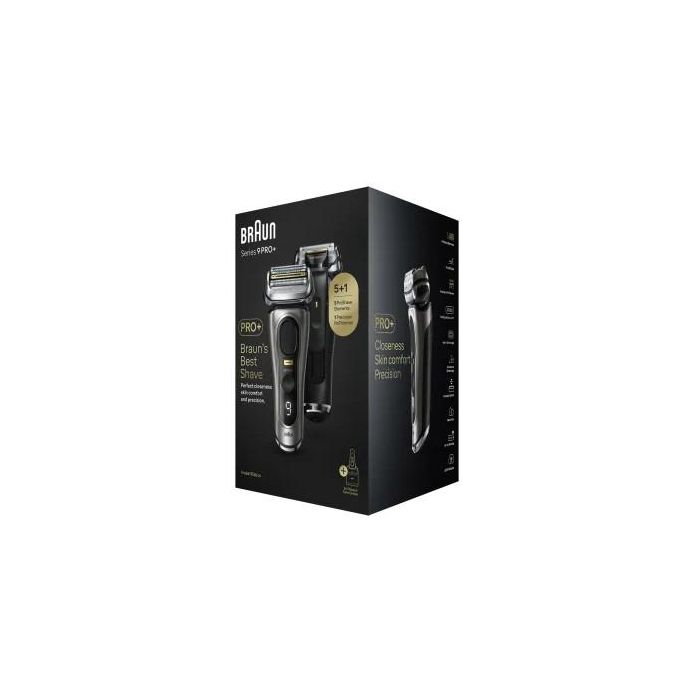 Braun Rasierer Series 9 Pro+ 9565cc Máquina de afeitar de láminas Wet & Dry Metálico Tecnología Sonic Autonomía 60 min 7