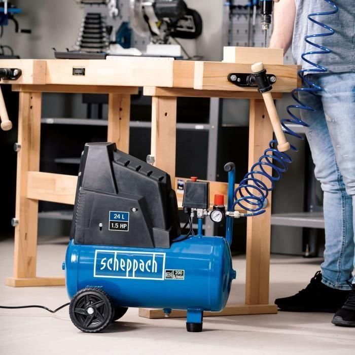 Compresor de Scheppach - 24L - 1100W - HC30OX 5 Compresor de Scheppach - 24L - 1100W - HC30OX 5