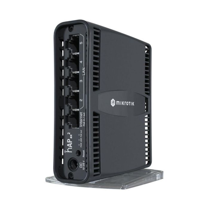 MikroTik 5/2.4 GHz, 802.11b/g/n/ax, 864MHz, 1GB, 2 x DC input, 5 x Ethernet ports, 27 W 1 MikroTik 5/2.4 GHz, 802.11b/g/n/ax, 864MHz, 1GB, 2 x DC input, 5 x Ethernet ports, 27 W 1