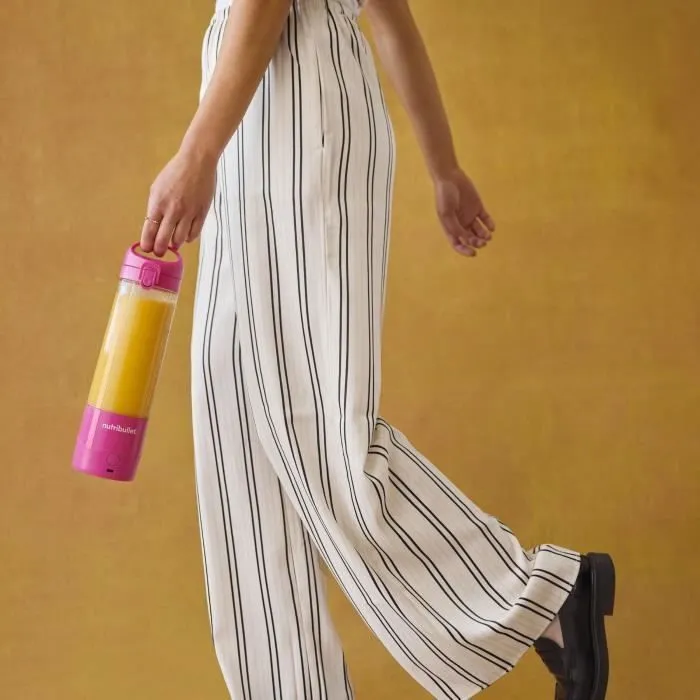 Nutribullet Licuadora Portátil NBP003MA 70W 0.475L Rosa con 1 Botella Incluida 4