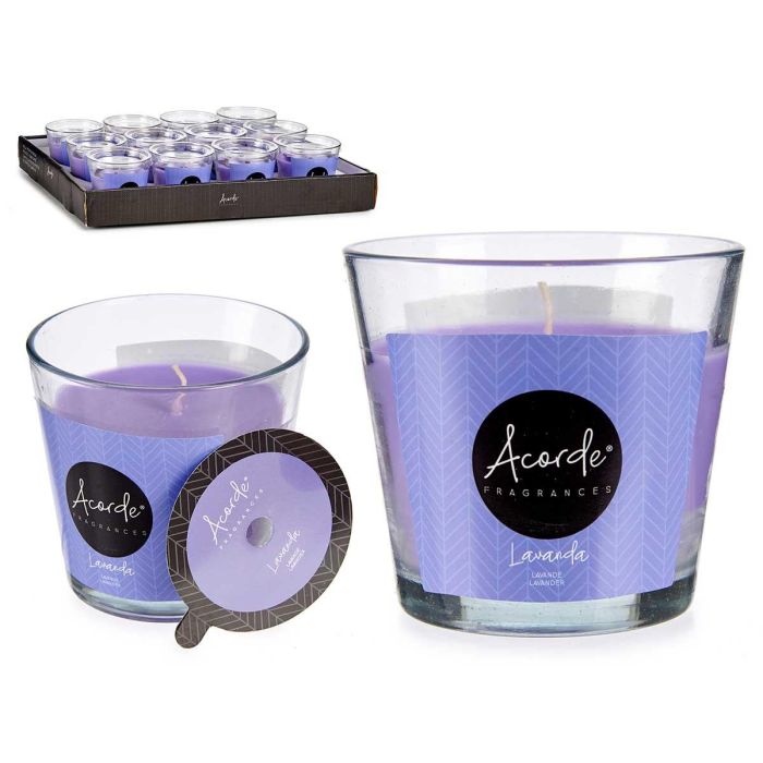 Vela Vaso Lavanda 28H Acorde 8X8CM (12 Unidades) Vela Vaso Lavanda 28H Acorde 8X8CM (12 Unidades)