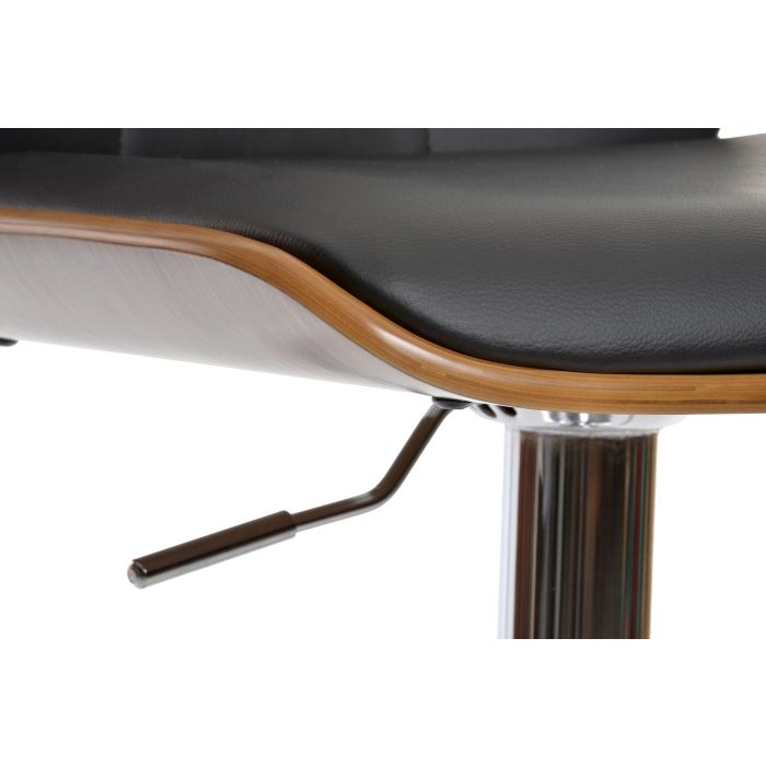Silla Moderno DKD Home Decor Negro Marron 52 x 121 x 50 cm 1