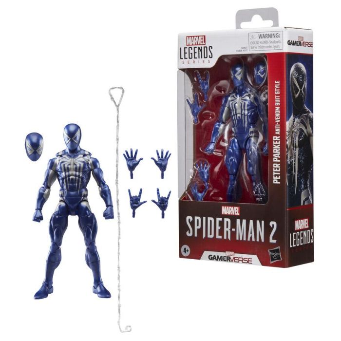 Hasbro Marvel Legends Spider-Man Peter Parker Anti-Venom Figura de Acción 15cm Videojuego Spider-Man 2 Gamerverse con 6 Accesorios 5 Hasbro Marvel Legends Spider-Man Peter Parker Anti-Venom Figura de Acción 15cm Videojuego Spider-Man 2 Gamerverse con 6 Accesorios 5