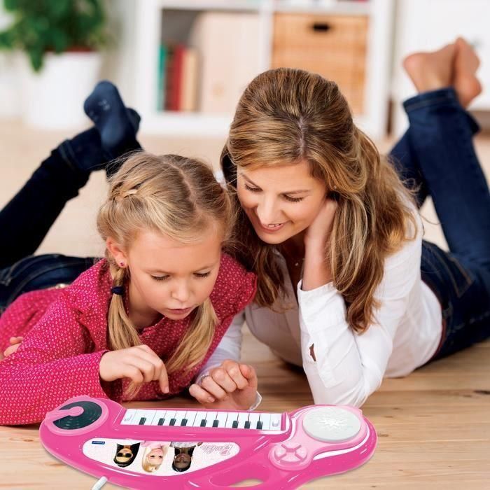 Barbie Piano Electrónico Infantil con Efectos de Luz y Micrófono 3 Barbie Piano Electrónico Infantil con Efectos de Luz y Micrófono 3