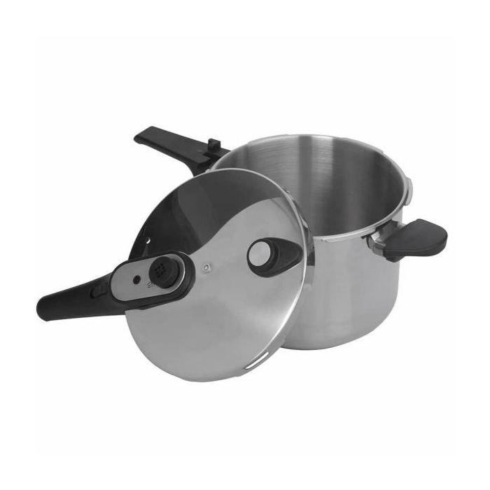 Jata Olla a Presión HOLL2226 Acero Inoxidable 24cm Diámetro 6L Inducción