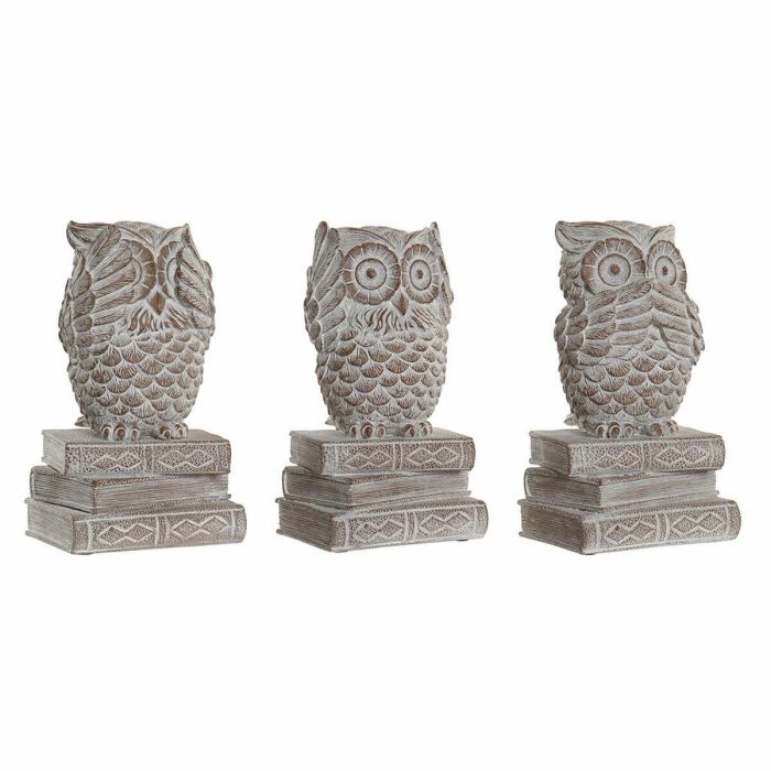 Figura DKD Home Decor Blanco 11 x 20 x 11 cm (3 Unidades) Figura DKD Home Decor Blanco 11 x 20 x 11 cm (3 Unidades)