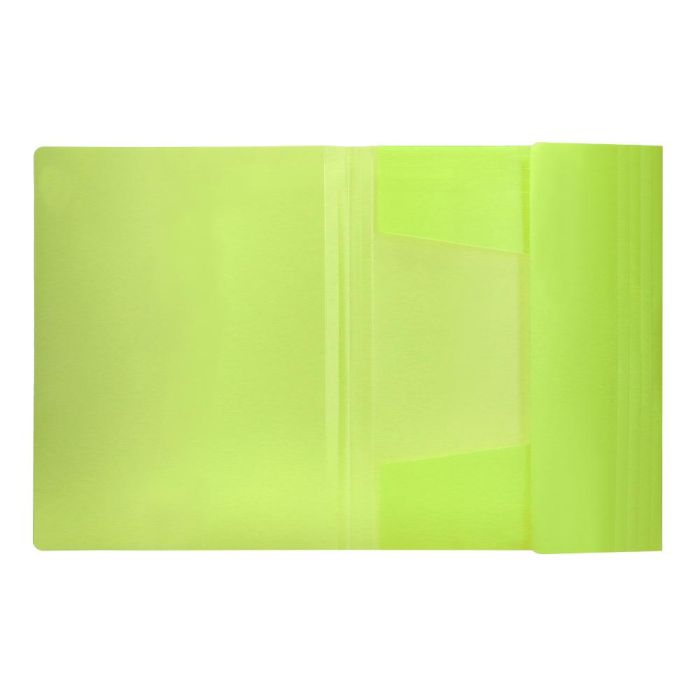 Carpeta Liderpapel Gomas Solapas Polipropileno Din A4 Amarillo Fluor Opaco 4