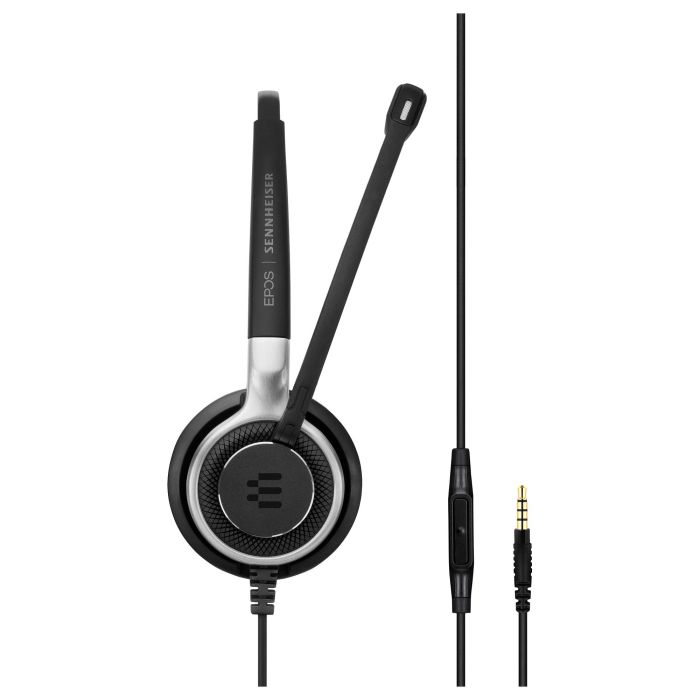 EPOS | Sennheiser Impact SC 635 Auriculares Diadema Alámbricos con Micrófono Boom Cancelación Ruido, Negro y Plata 3