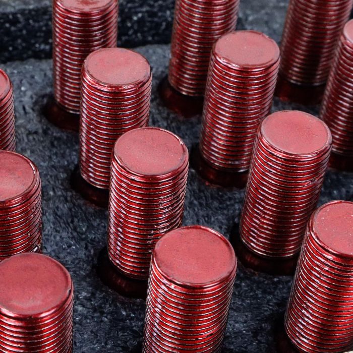 Omp OMPS09951406 Juego 20 Tornillos Rueda Acero DIN 10.9 M14x1.25 Largo 27mm Llave 17-19 Rojo + Llave 5 Omp OMPS09951406 Juego 20 Tornillos Rueda Acero DIN 10.9 M14x1.25 Largo 27mm Llave 17-19 Rojo + Llave 5