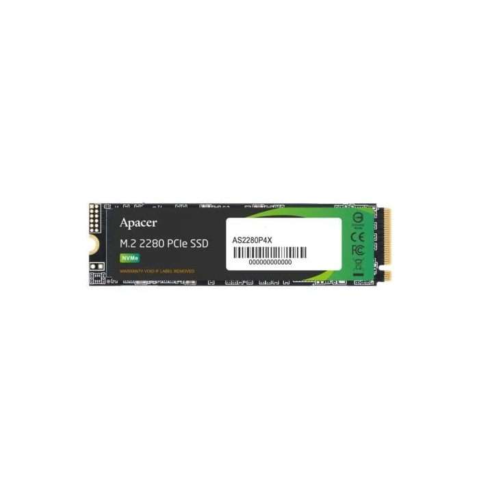 Apacer AS2280P4X AP512GAS2280P4X-1 Disco SSD M.2 2280 NVMe PCIe Gen3 x4 512GB Lectura 2100MB/s Escritura 1700MB/s