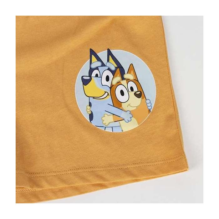 Cerdá Pijama Corto Single Jersey de Bluey para Niños - Talla 4 Años - Color Azul Claro 3