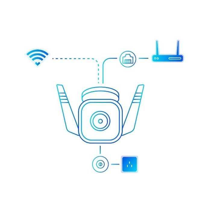 TP-Link Tapo TC65 Cámara de Vigilancia Exterior Wi-Fi 3MP Visión Nocturna 30m, Detección Movimiento, Audio Bidireccional, IP66 2 TP-Link Tapo TC65 Cámara de Vigilancia Exterior Wi-Fi 3MP Visión Nocturna 30m, Detección Movimiento, Audio Bidireccional, IP66 2