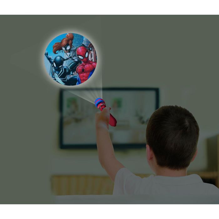 Lexibook Ltc050Sp Linterna LED 2 en 1 y Proyector de Imágenes Spiderman con 3 Discos (24 Fotos) para Niños +3 Años 3