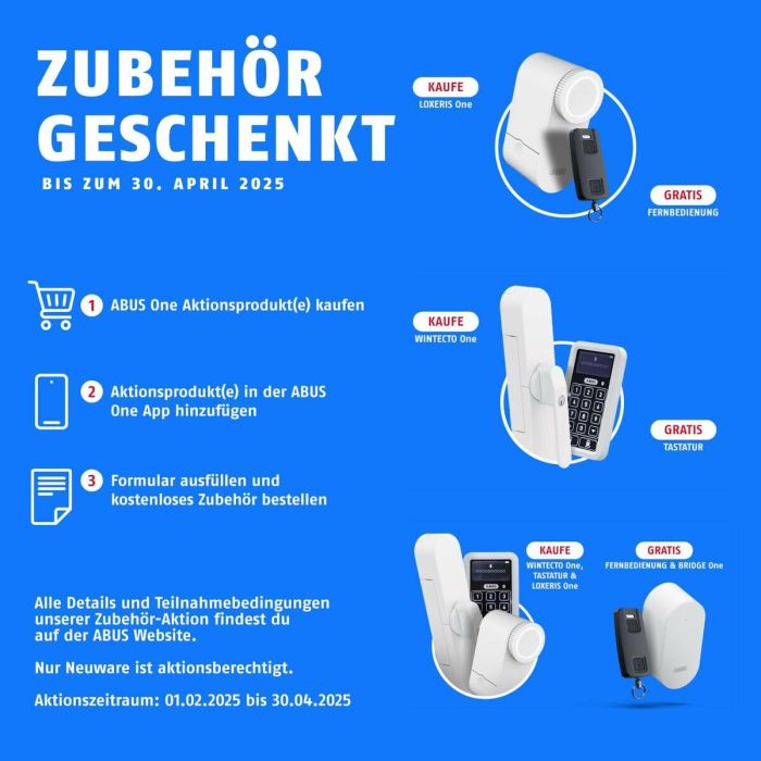 ABUS CFA4100 BK Cerradura Bluetooth LOXERIS One Mecanismo Inteligente Negro con Acceso Compartido 5