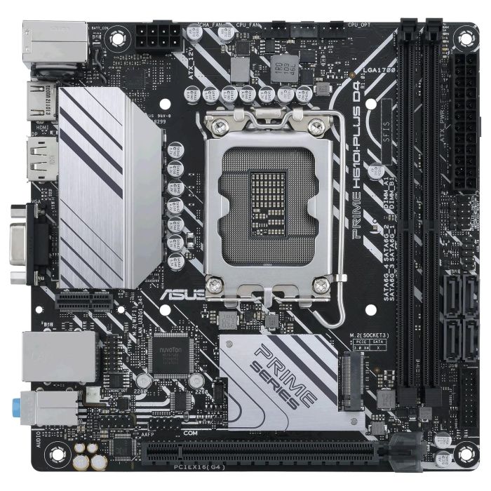 ASUS PRIME H610I-PLUS D4-CSM Placa Base para Intel LGA 1700, DDR4, Formato mITX, HDMI, DisplayPort, VGA 1
