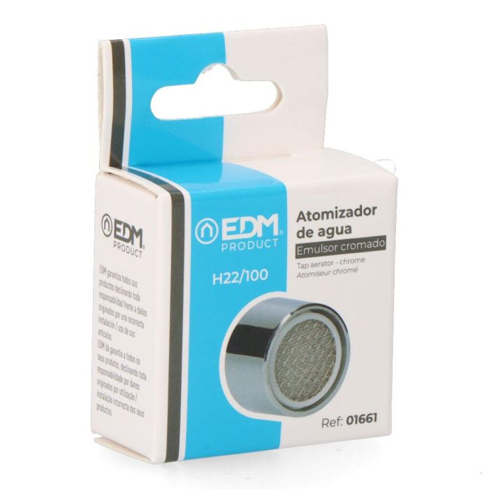Edm Atomizador para Grifo Cromado Rosca Hembra 22/100 Acero Inoxidable 2