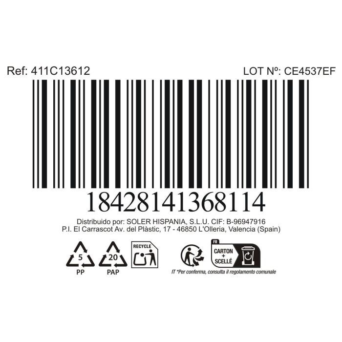 La Mediterranea Bol "Milkycream" Ø 11.5 x 5.9 cm (36 Unidades)