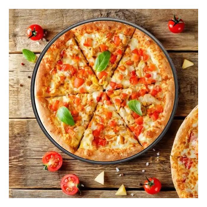 Molde para pizza Quttin 33.5x1 cm color gris oscuro (12 Unidades) 8 Molde para pizza Quttin 33.5x1 cm color gris oscuro (12 Unidades) 8