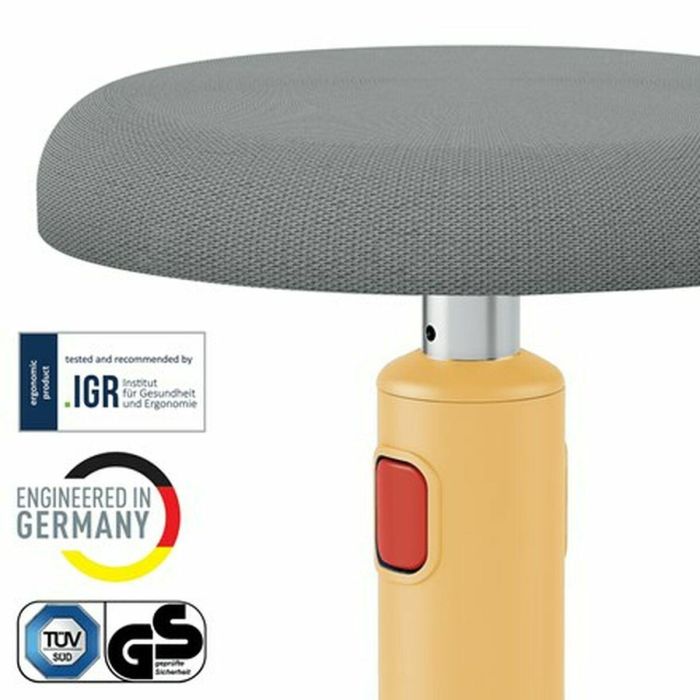 Taburete Ergonómico Leitz Ergo Cosy Active Amarillo Plástico 8 Taburete Ergonómico Leitz Ergo Cosy Active Amarillo Plástico 8