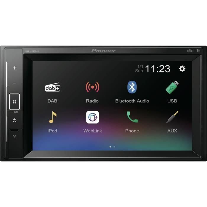 Pioneer DMH-A240DAB - Radio Coche 2 DIN 6.2" Táctil con DAB/DAB+, Bluetooth, USB, Compatible Android/iOS, 200W 0 Pioneer DMH-A240DAB - Radio Coche 2 DIN 6.2" Táctil con DAB/DAB+, Bluetooth, USB, Compatible Android/iOS, 200W 0