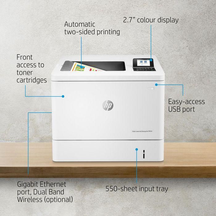 HP M554dn Impresora Color LaserJet Enterprise 5 HP M554dn Impresora Color LaserJet Enterprise 5