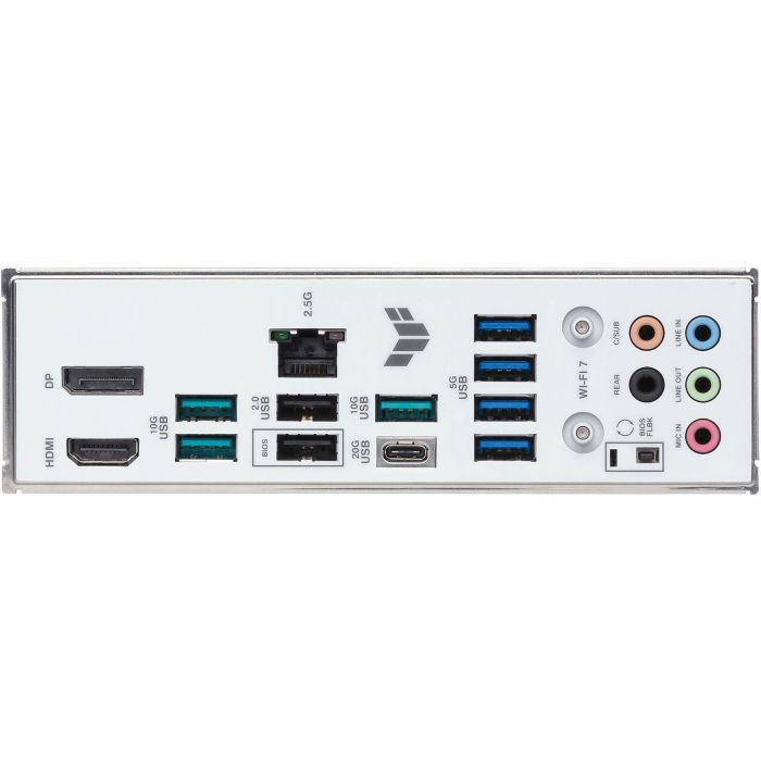 ASUS TUF GAMING B850-BTF WiFi W Placa Base ATX AMD B850 DDR5 WiFi 7 Bluetooth 5.4 Blanco 9