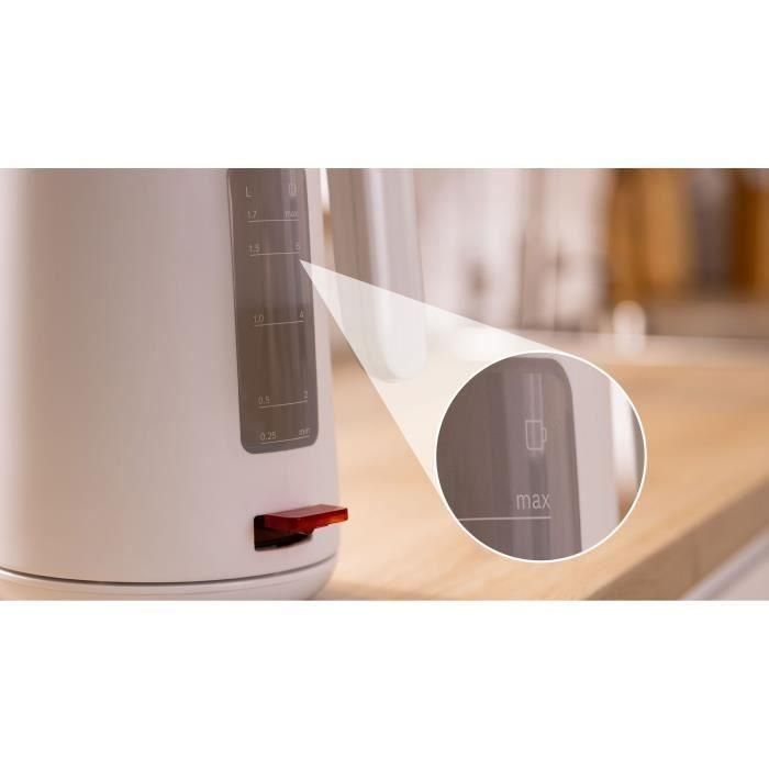 Hervidor - BOSCH - TWK2M161 MyMoment - Blanco mate - indicador de taza - nivel de agua visible en el mango 5