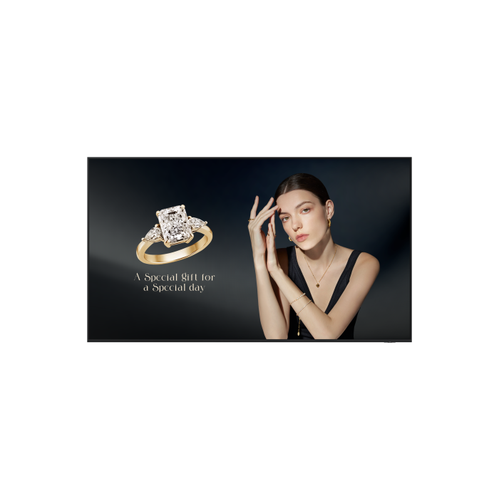 Samsung Qh115F-X Pantalla Plana para Señalización Digital 2,92 M (115") Lcd Wifi 1000 Cd / M² 4K Ultra Hd Negro Tizen 24/7 1