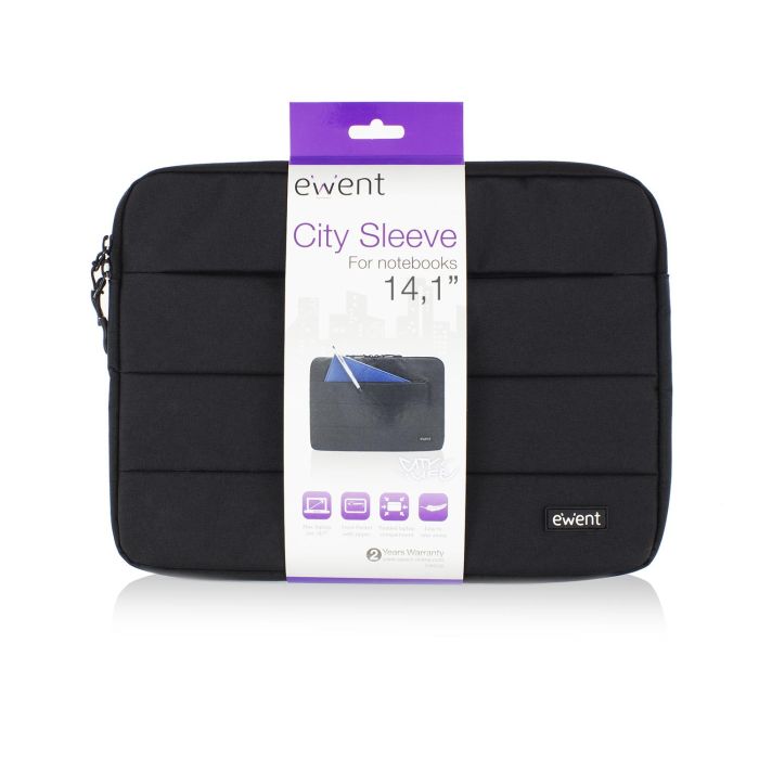 Ewent Maletín EW2521 para Portátil 14.1 Pulgadas Negro - Protección y Compartimento Extra 4 Ewent Maletín EW2521 para Portátil 14.1 Pulgadas Negro - Protección y Compartimento Extra 4
