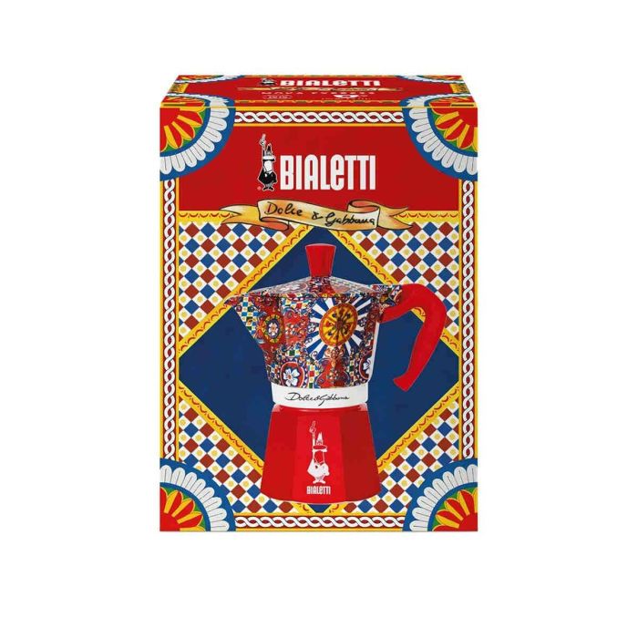 Cafetera Italiana Bialetti MOKA D&G Plateado Aluminio 6 Tazas 5