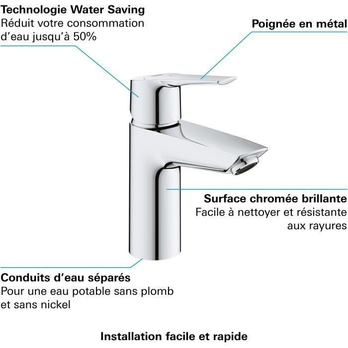 GROHE - Mezclador monomando de lavabo - Tamaño S 5