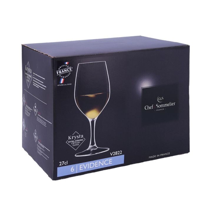Chef & Sommelier Caja 6 Copas Vino Evidence 27 cL Vidrio 5
