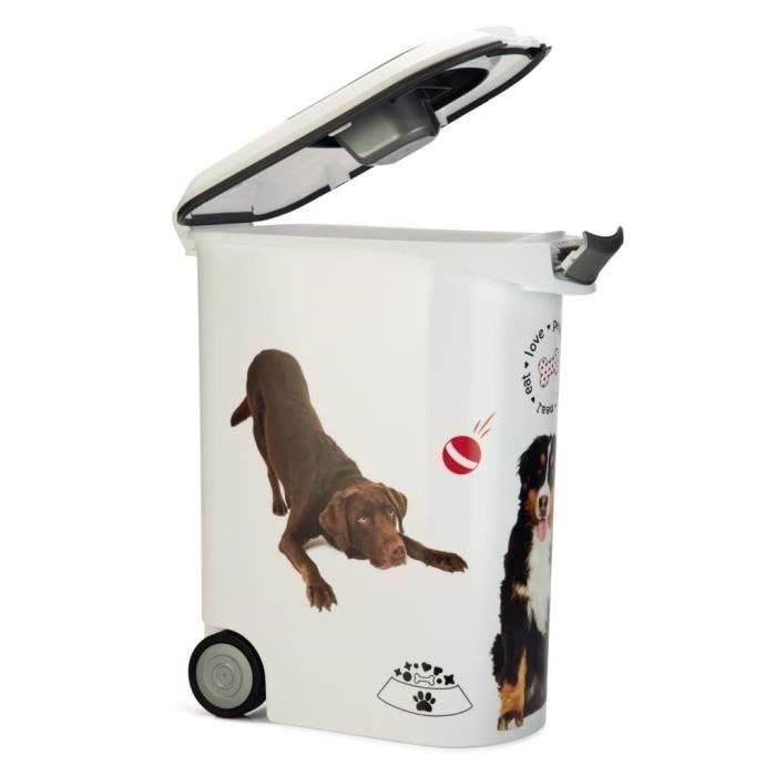 CURVER Love pets envase para croquetas 20 Kg - Blanco - Para perros 1 CURVER Love pets envase para croquetas 20 Kg - Blanco - Para perros 1