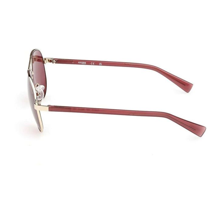 Guess Gafas GU8279 32S Gafas de Sol para Adultos Aviador Dorado Burdeos 58mm 140mm 11