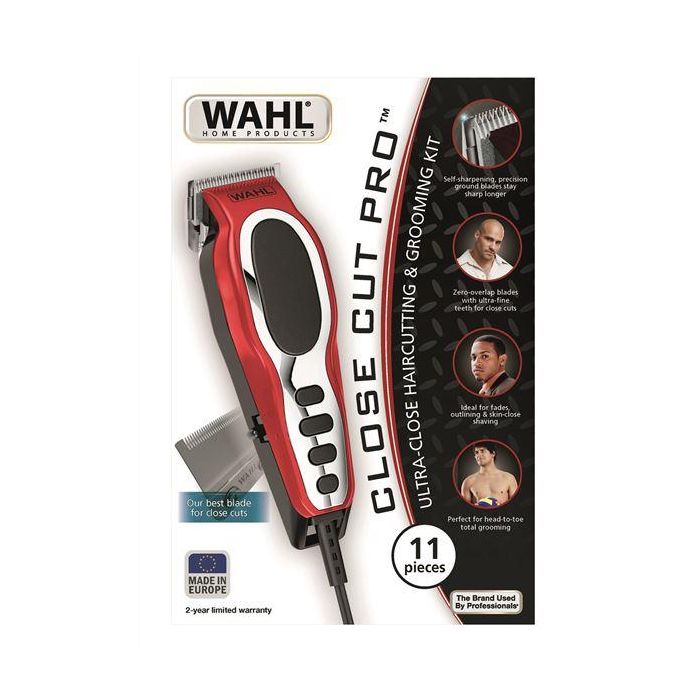 Wahl 20105-0465 Cortapelos CloseCut Pro Precisión Corte 1.5-13 mm Cuchillas Autoafilado Acero Alto Carbono Motor Potente Sistema Power Drive Peines Colores 3 Wahl 20105-0465 Cortapelos CloseCut Pro Precisión Corte 1.5-13 mm Cuchillas Autoafilado Acero Alto Carbono Motor Potente Sistema Power Drive Peines Colores 3