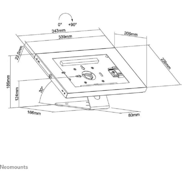 Neomounts DS15-630WH1 Tablet stand desk and wall 9.7-11" - lockable, 27.9 cm(11"), 24.6 cm (9.7"), White, Steel, 90°, Desk 1 Neomounts DS15-630WH1 Tablet stand desk and wall 9.7-11" - lockable, 27.9 cm(11"), 24.6 cm (9.7"), White, Steel, 90°, Desk 1