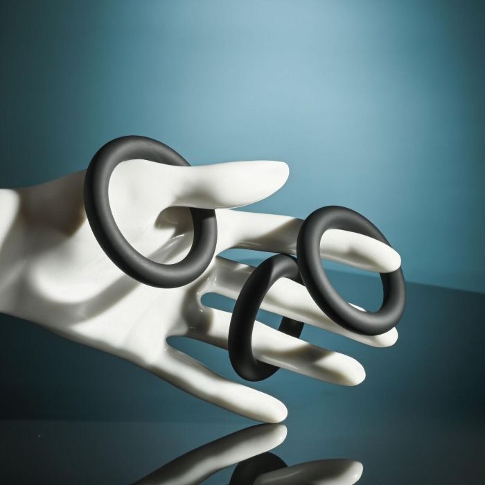 Anillo para el Pene Selopa Selopa Negro 20 Anillo para el Pene Selopa Selopa Negro 20