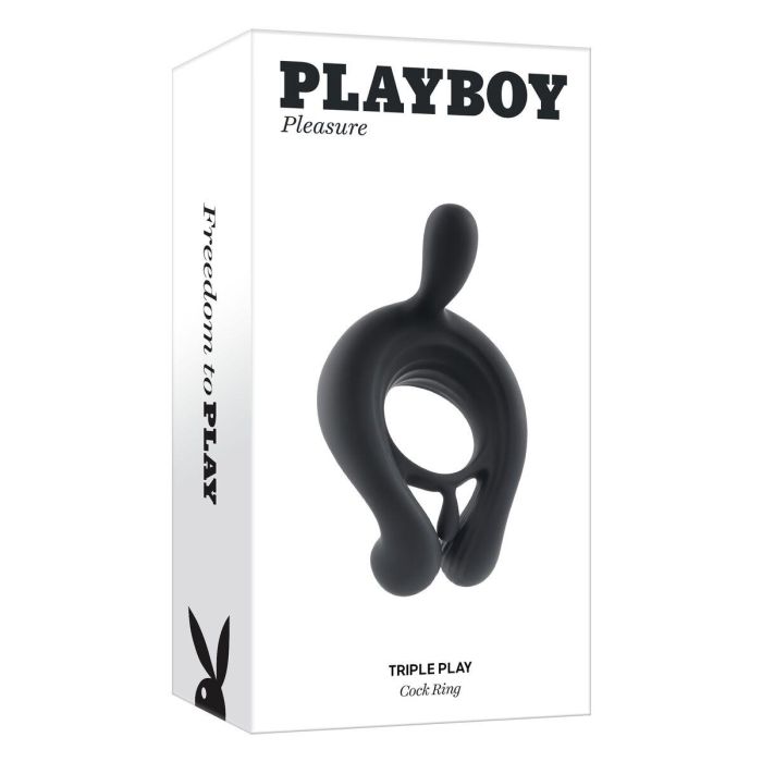 Anillo para el Pene Playboy Playboy Negro 20