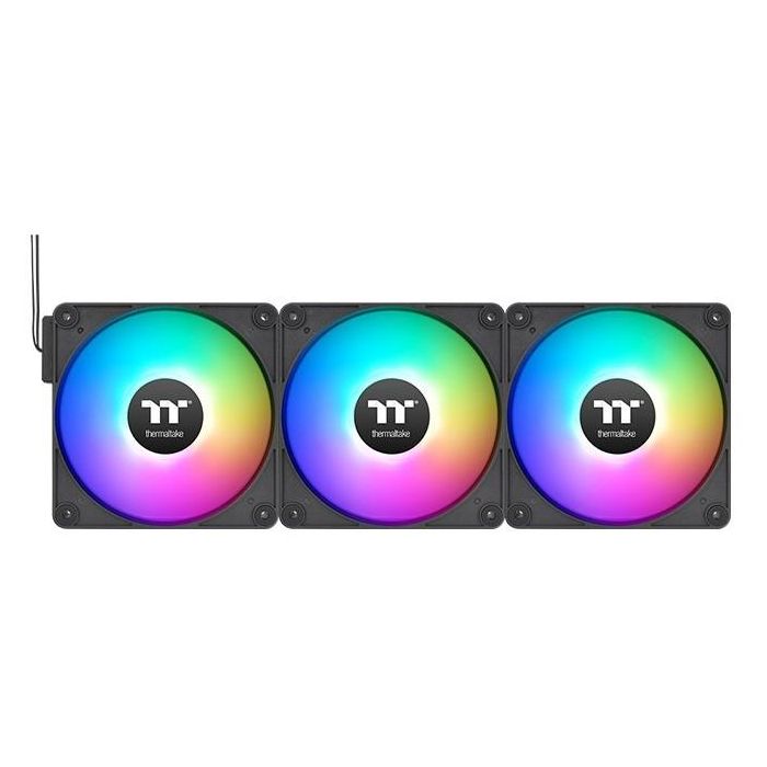 Thermaltake CT120 EX ARGB Ventilador 120mm Iluminación ARGB para Carcasa PC, Rodamiento Hidráulico, 2000 RPM, 68 CFM, Kit 3 Unidades Negro y Blanco 3 Thermaltake CT120 EX ARGB Ventilador 120mm Iluminación ARGB para Carcasa PC, Rodamiento Hidráulico, 2000 RPM, 68 CFM, Kit 3 Unidades Negro y Blanco 3
