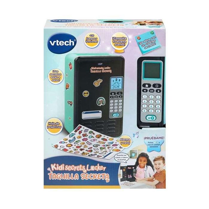 Vtech KidiSecrets Locker Taquilla Secreta Negra con Sonido, Luz y Accesorios (Bolígrafo, Posits, Pegatinas) - 25x12x33 cm Vtech KidiSecrets Locker Taquilla Secreta Negra con Sonido, Luz y Accesorios (Bolígrafo, Posits, Pegatinas) - 25x12x33 cm