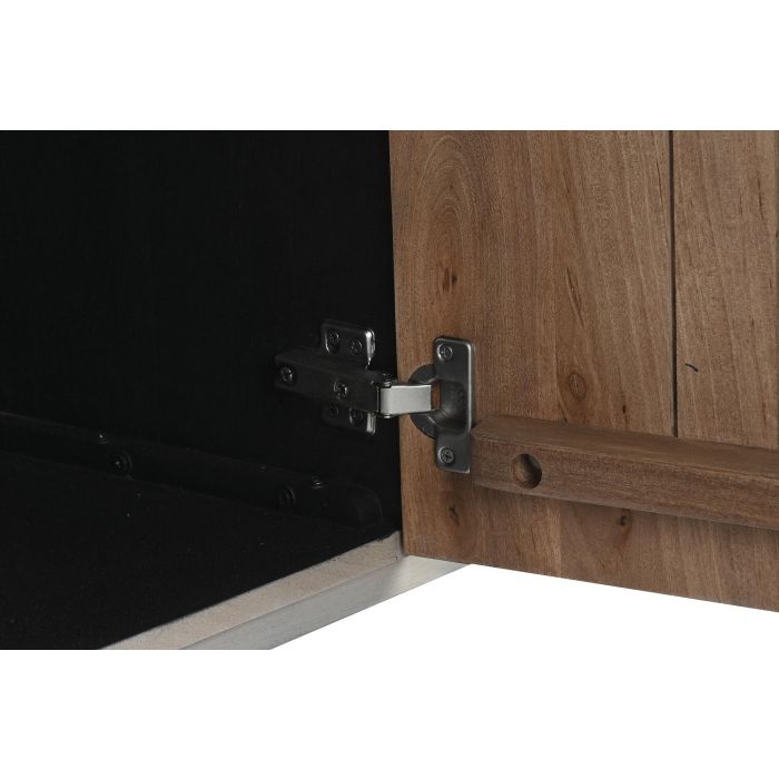 DKD Home Decor Vitrina Sixties Gris Negro 177 x 40 x 180 cm con 6 Puertas y 8 Estanterías 8