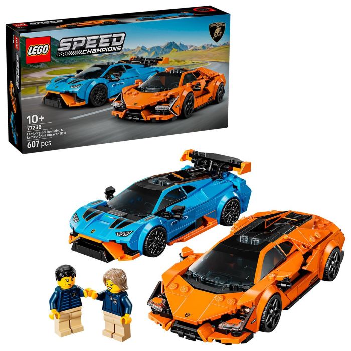 LEGO 77238 Lamborghini Revuelto y Huracán STO – Pack Doble de Coches de Juguete de Carreras para Construir 0 LEGO 77238 Lamborghini Revuelto y Huracán STO – Pack Doble de Coches de Juguete de Carreras para Construir 0
