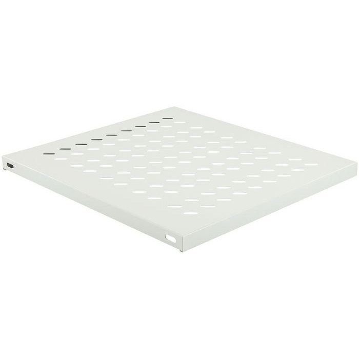 Lanview Estante Fijo 1U para Armario Rack 19" Fondo 800mm 50kg Carga Blanco RAL 7035 Ventilado