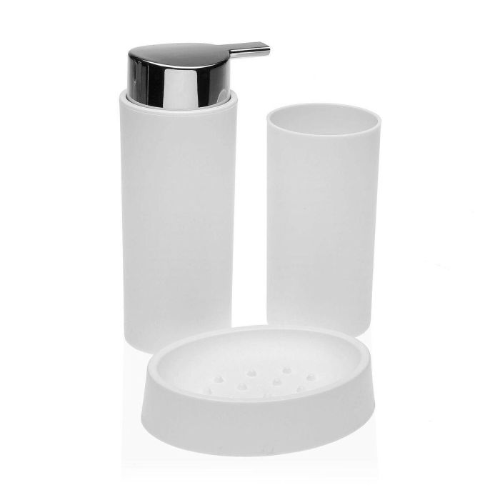Set de Baño Versa Blanco Polipropileno (6,5 x 16 x 6,5 cm) Set de Baño Versa Blanco Polipropileno (6,5 x 16 x 6,5 cm)
