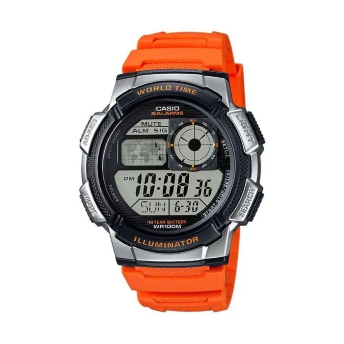 Reloj Hombre Casio WORLD TIME ILLUMINATOR Naranja (Ø 43 mm) Reloj Hombre Casio WORLD TIME ILLUMINATOR Naranja (Ø 43 mm)